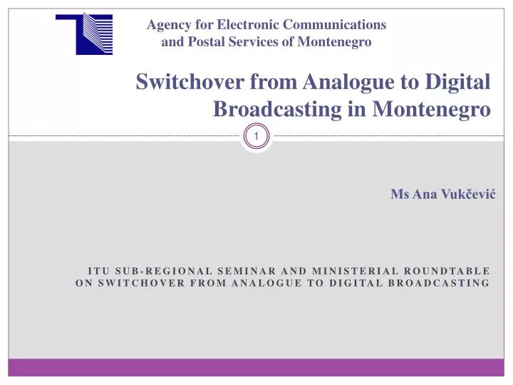 switchover from analogue to digital broadcasting in montenegro