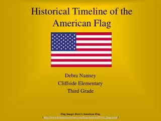 Historical Timeline of the American Flag