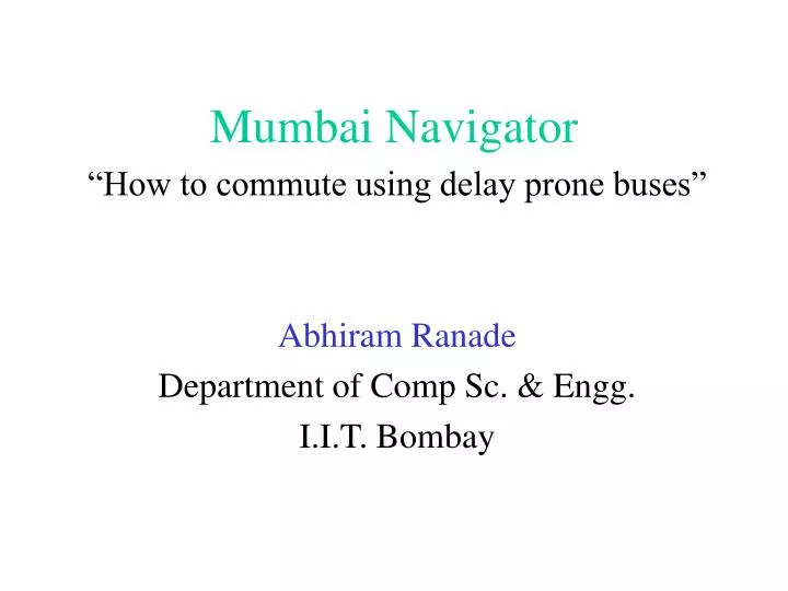 mumbai navigator