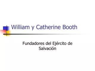 william y catherine booth