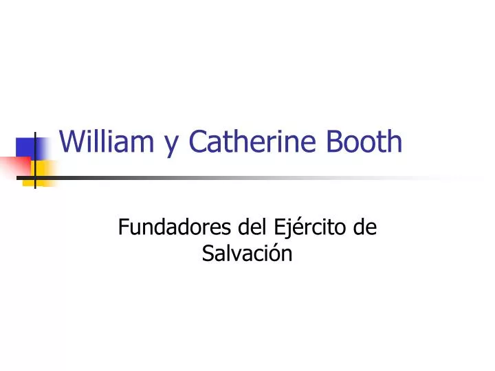 william y catherine booth