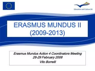 ERASMUS MUNDUS II (2009-2013)