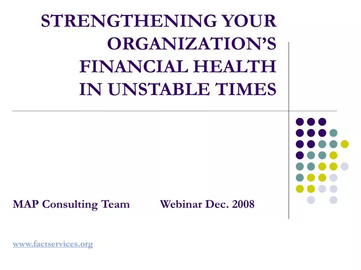 strengthening your organization s financial health in unstable times