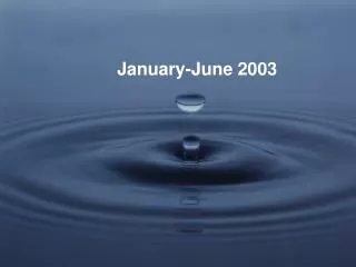 January-June 2003
