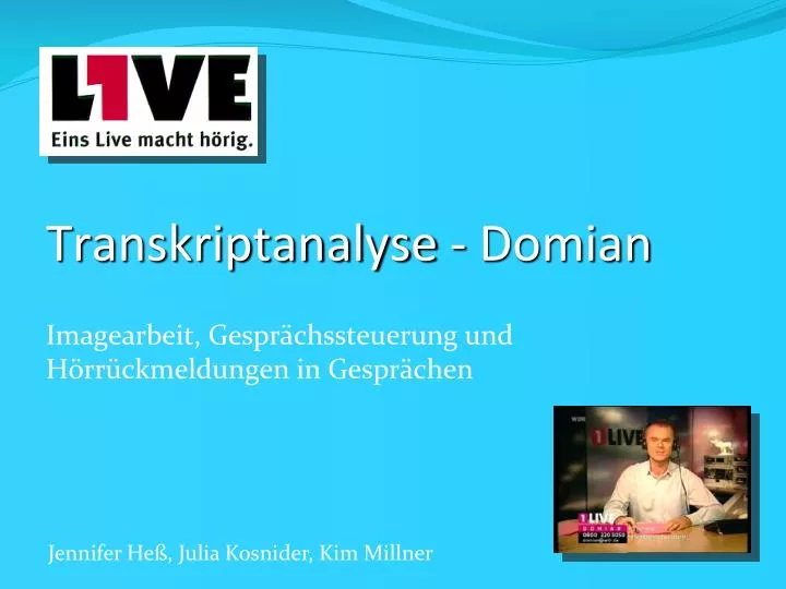 transkriptanalyse domian