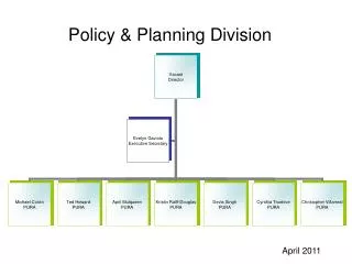 Policy &amp; Planning Division
