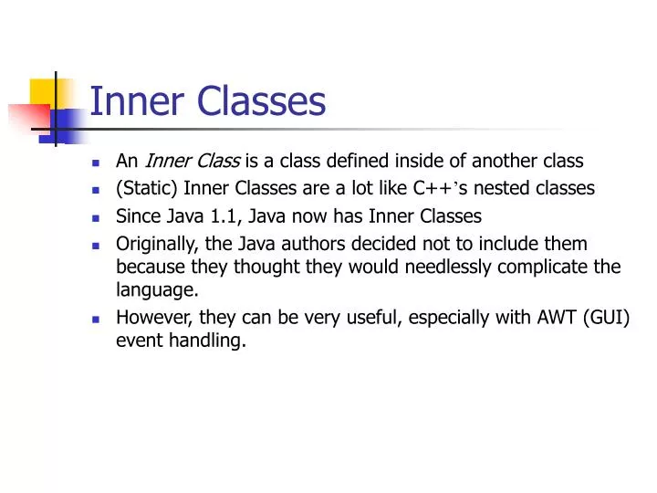 inner classes