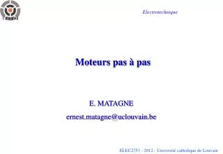 moteurs pas pas