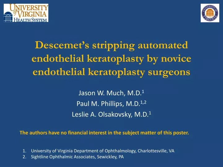 descemet s stripping automated endothelial keratoplasty by novice endothelial keratoplasty surgeons