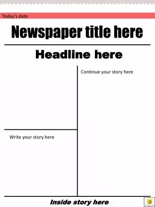 newspaper title here