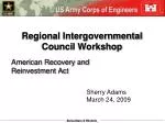 Regional Intergovernmental Council Workshop - slide 1