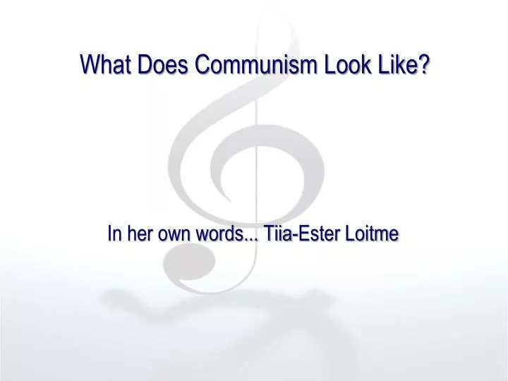 what does communism look like