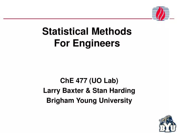 statistical methods for engineers