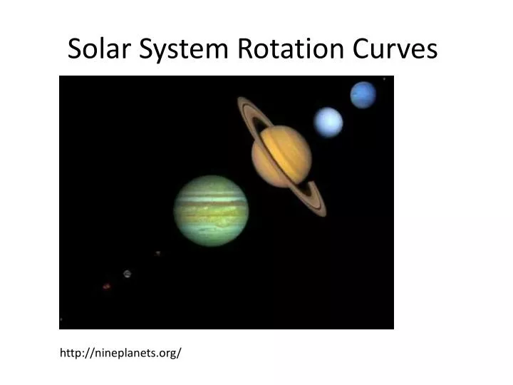 solar system rotation curves