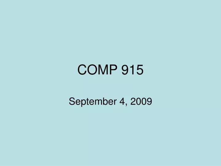 comp 915