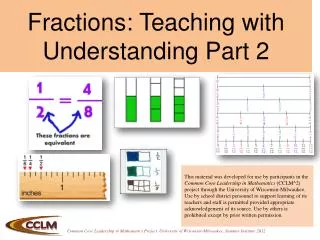 Fractions: Teaching with Understanding Part 2