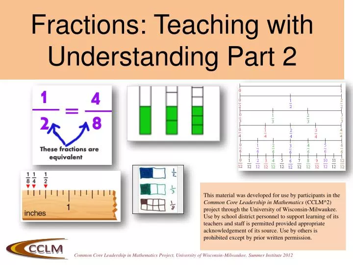 fractions teaching with understanding part 2