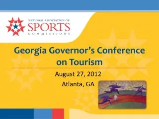 Georgia Governor’s Conference on Tourism