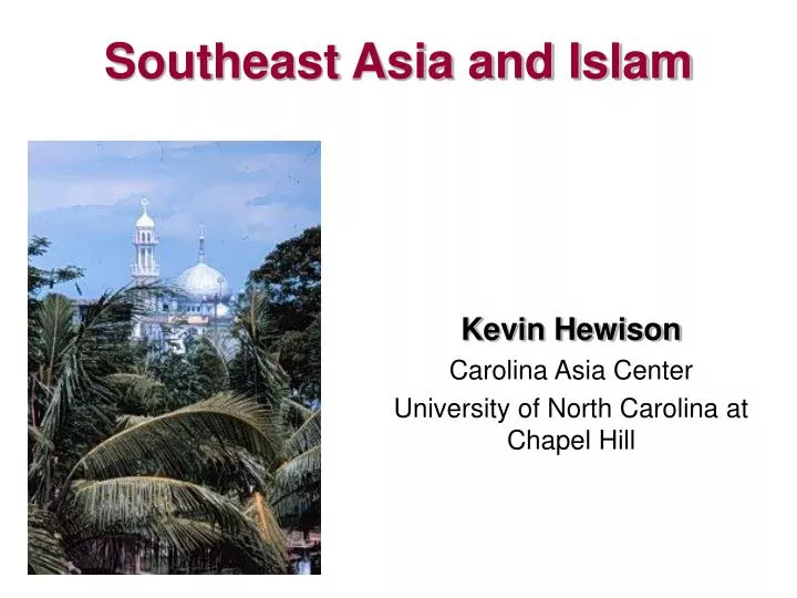southeast asia and islam