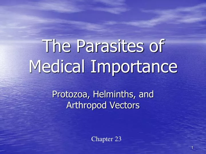 the parasites of medical importance