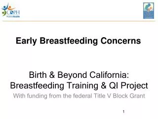 Early Breastfeeding Concerns