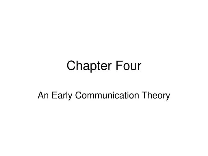 chapter four