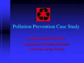 Pollution Prevention Case Study