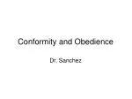 Conformity and Obedience - slide 1