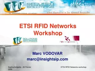 ETSI RFID Networks Workshop