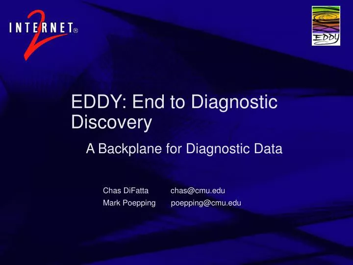 eddy end to diagnostic discovery