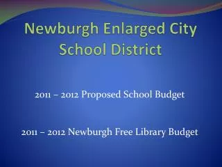 Newburgh Enlarged City School District