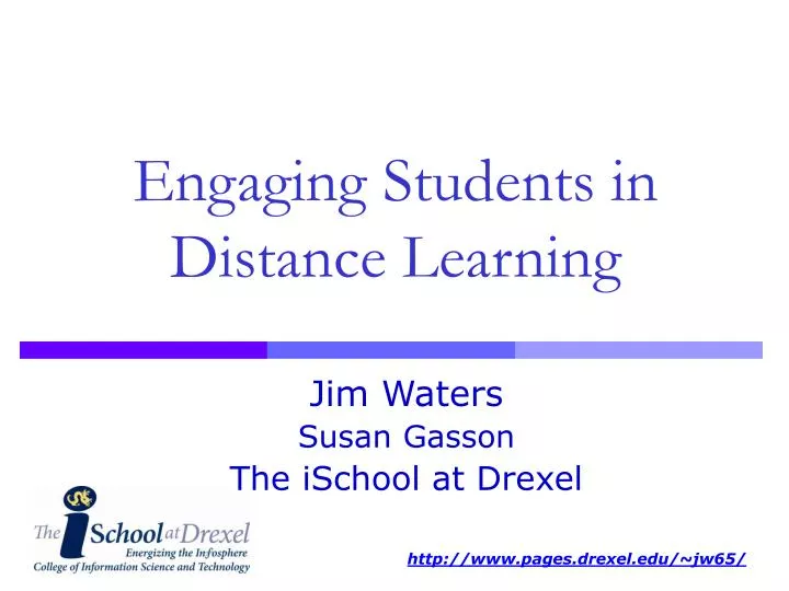 engaging students in distance learning