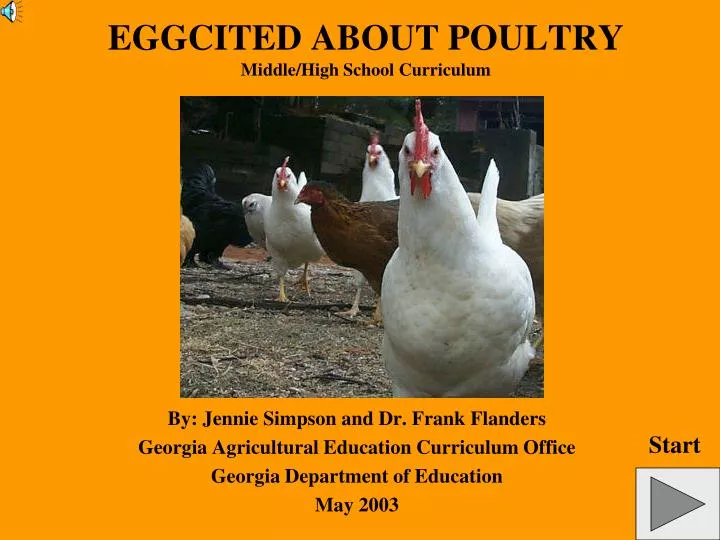 eggcited about poultry middle high school curriculum