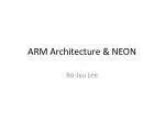 ARM Architecture &amp; NEON - slide 1