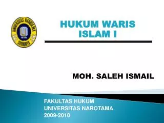 HUKUM WARIS ISLAM I