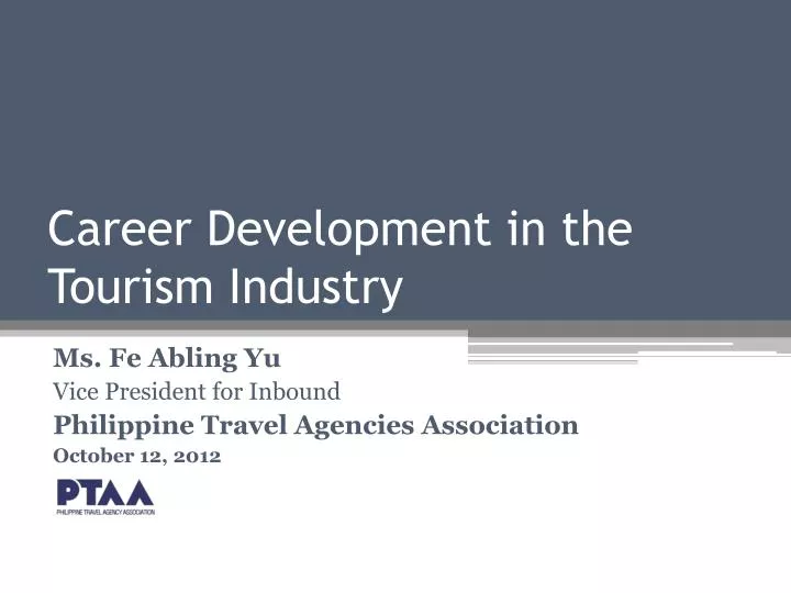career development in the tourism industry