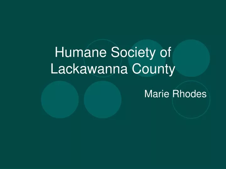humane society of lackawanna county