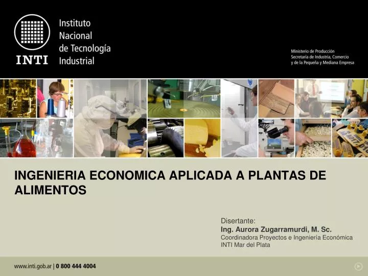 ingenieria economica aplicada a plantas de alimentos