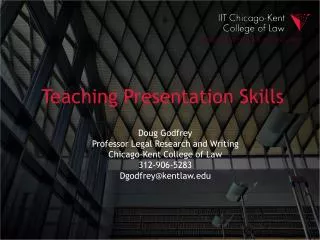 Teaching Presentation Skills