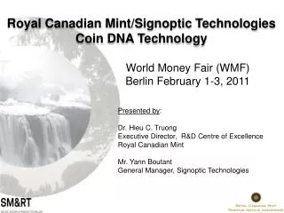 World Money Fair (WMF) Berlin February 1-3, 2011