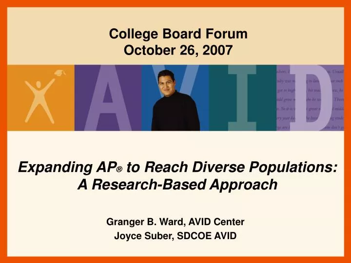 expanding ap to reach diverse populations a research based approach
