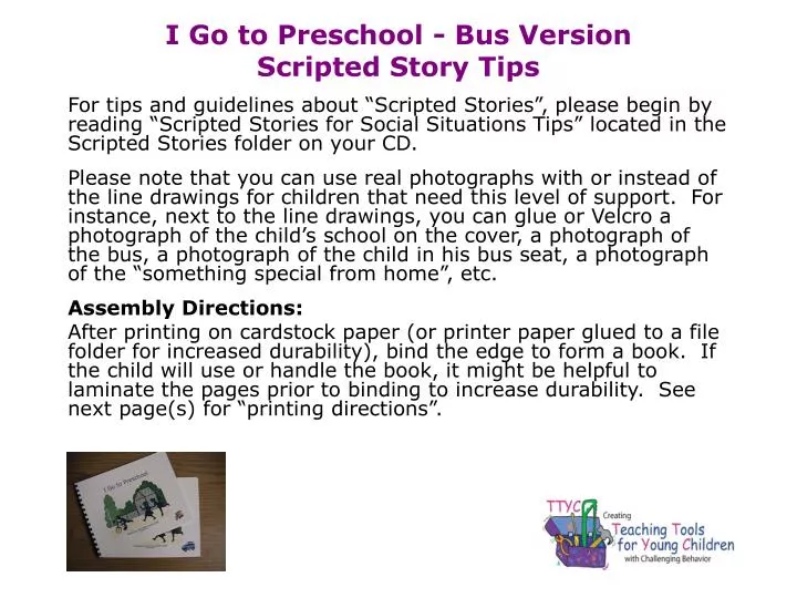 i go to preschool bus version scripted story tips