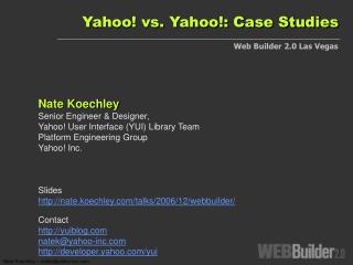 Yahoo! vs. Yahoo!: Case Studies