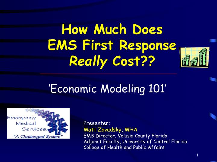 how much does ems first response really cost