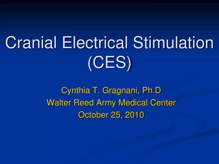 cranial electrical stimulation ces