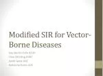 Modified SIR for Vector-Borne Diseases - slide 1
