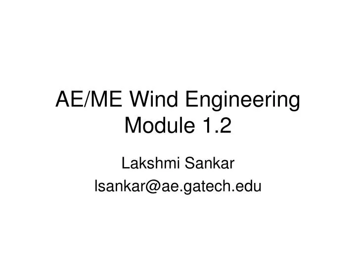 ae me wind engineering module 1 2