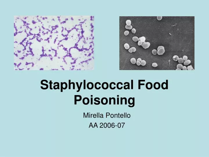 staphylococcal food poisoning