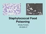 Staphylococcal Food Poisoning - slide 1