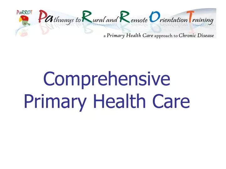 comprehensive primary health care